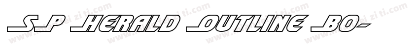 SP Herald Outline Bo字体转换